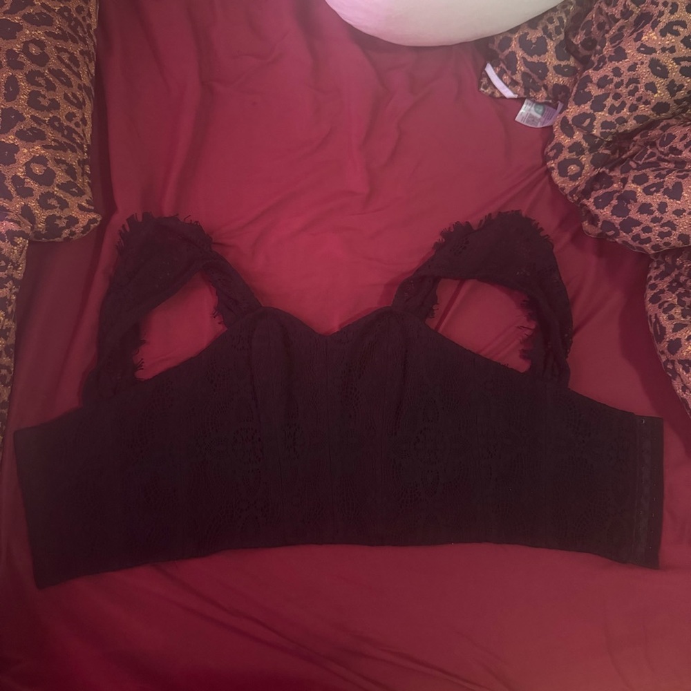 Elegant Black Lace Bralette